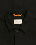 Overshirts · Bisset Jacket - Black Textured Weave