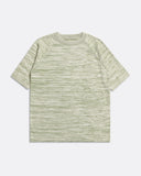 T-Shirts · Newport Knitted Top - Green / White Twisted Yarn