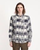 Long Sleeve Shirts · Mod Button Down L/S (Ikat Check – Navy)