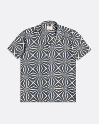 Short Sleeve Shirts · Selleck Shirt - Tenteo Print Blue Night