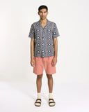 Short Sleeve Shirts · Selleck Shirt - Tenteo Print Blue Night