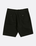 Knee-length Shorts · Double Pleated Short - Textured Weave Black