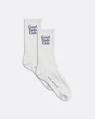 Block Colour Socks · GDC Embroidered Socks - White