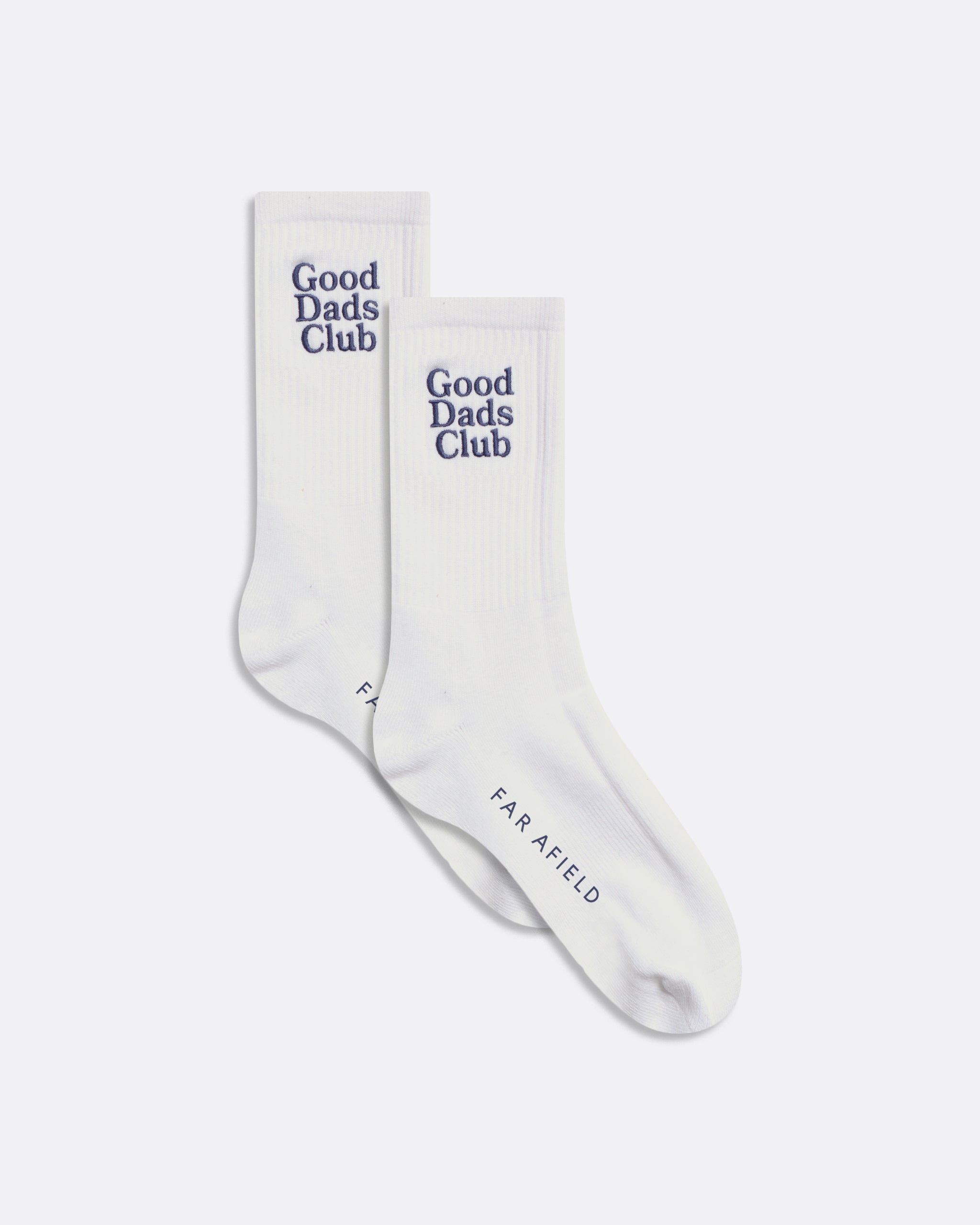 Block Colour Socks · GDC Embroidered Socks - White